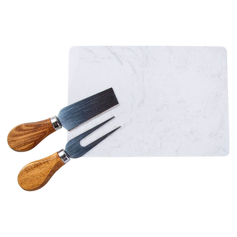Custom Carson 4-Piece Acacia Wood Cheese Set