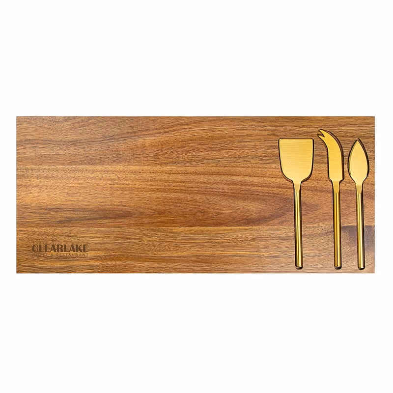 Custom Wright 4-Piece Acacia Wood Serving Set