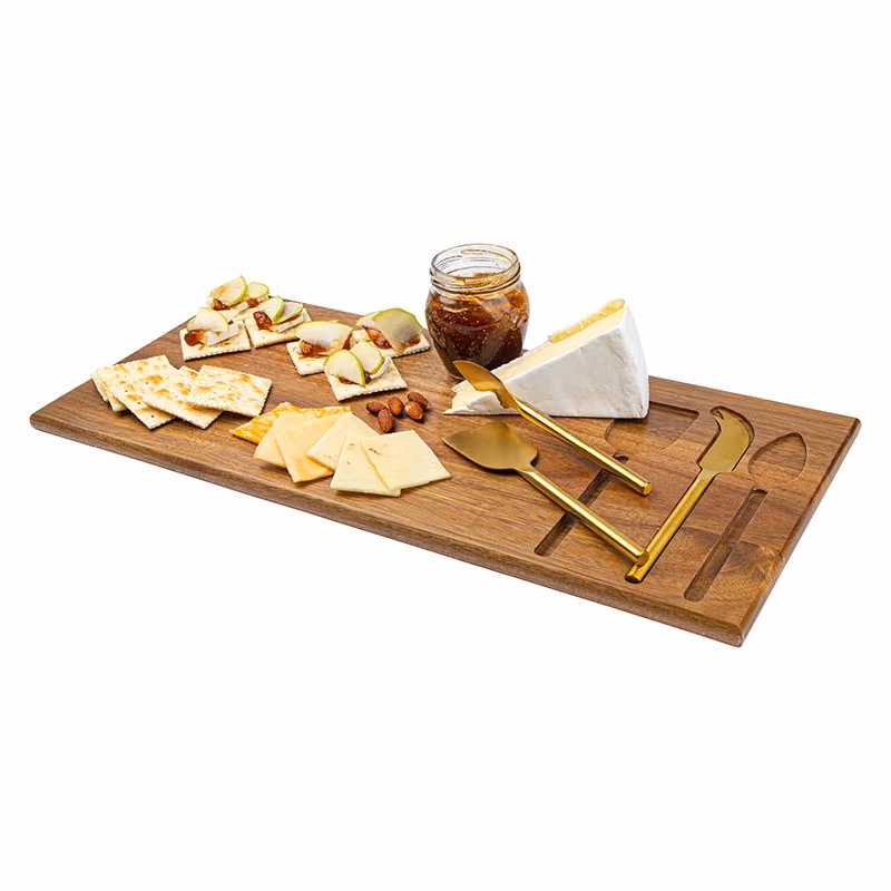 Custom Wright 4-Piece Acacia Wood Serving Set