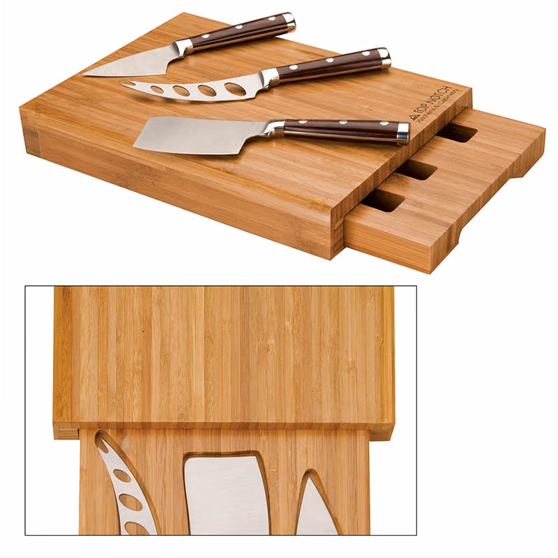Custom Bambu Bamboo Cheese Set