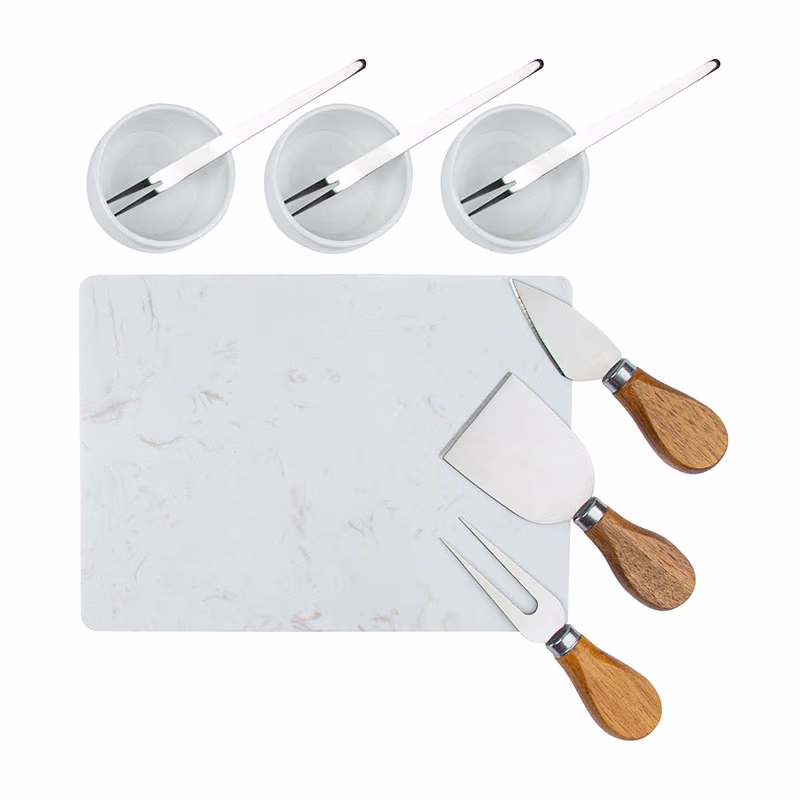 Custom Milton 11-Piece Acacia Wood Cheese Set