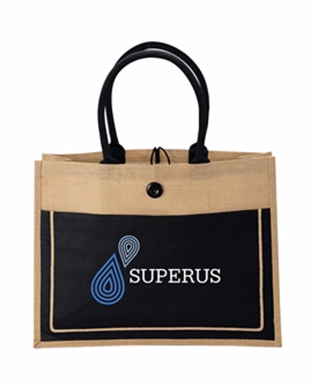 Custom Camden Natural Jute Tote
