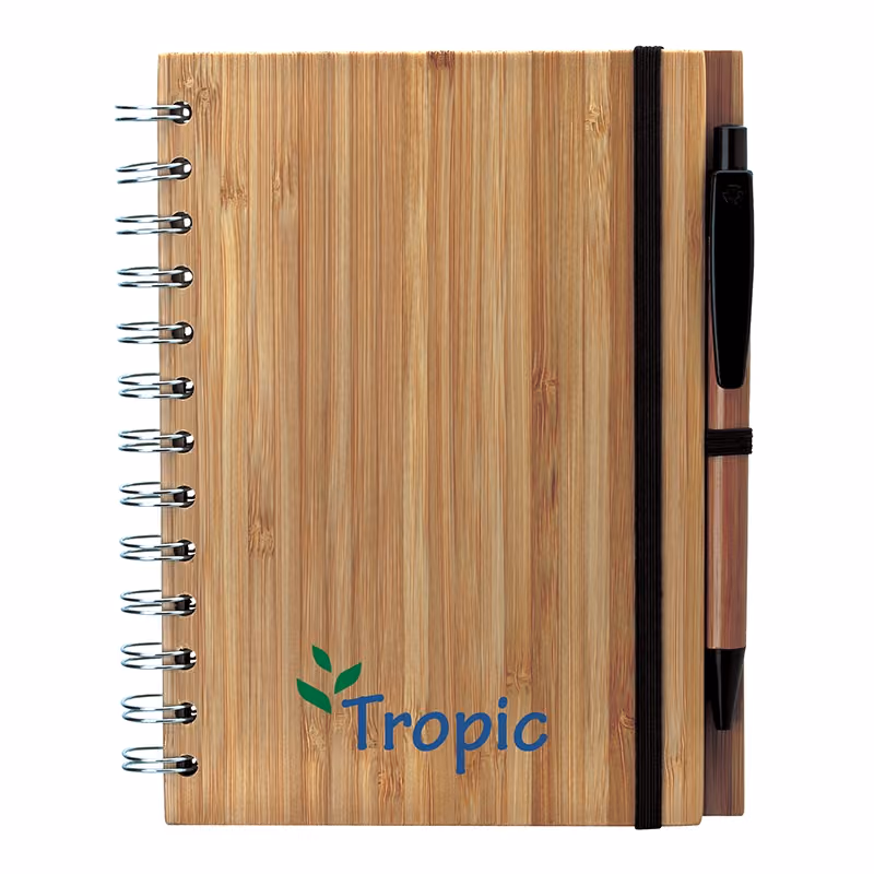 Custom Albany Bamboo Notebook & Pen