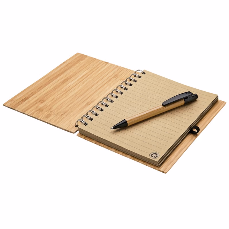 Custom Albany Bamboo Notebook & Pen