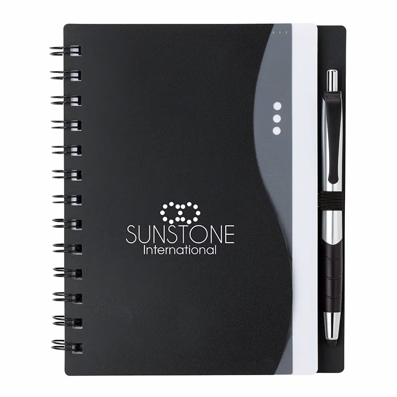 Custom Bellevue Junior Notebook w/Stylus Pen