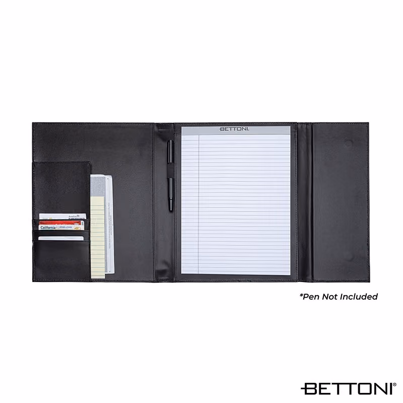 Custom Bettoni Atrani Bonded Leather Letter Size Padfolio