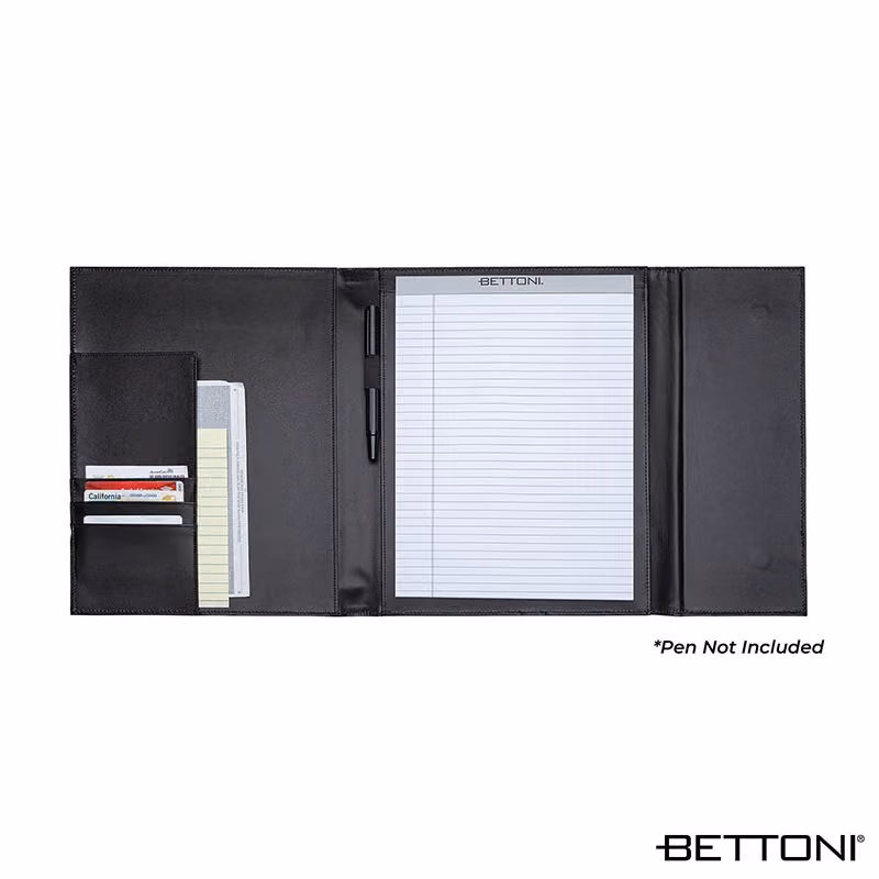 Custom Bettoni Atrani Bonded Leather Letter Size Padfolio
