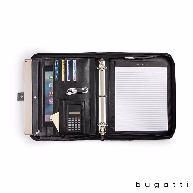 Custom Bugatti 3-Ring Binder Padfolio