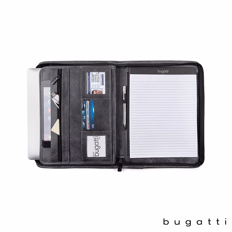 Custom Bugatti Valentino Letter Size Padfolio