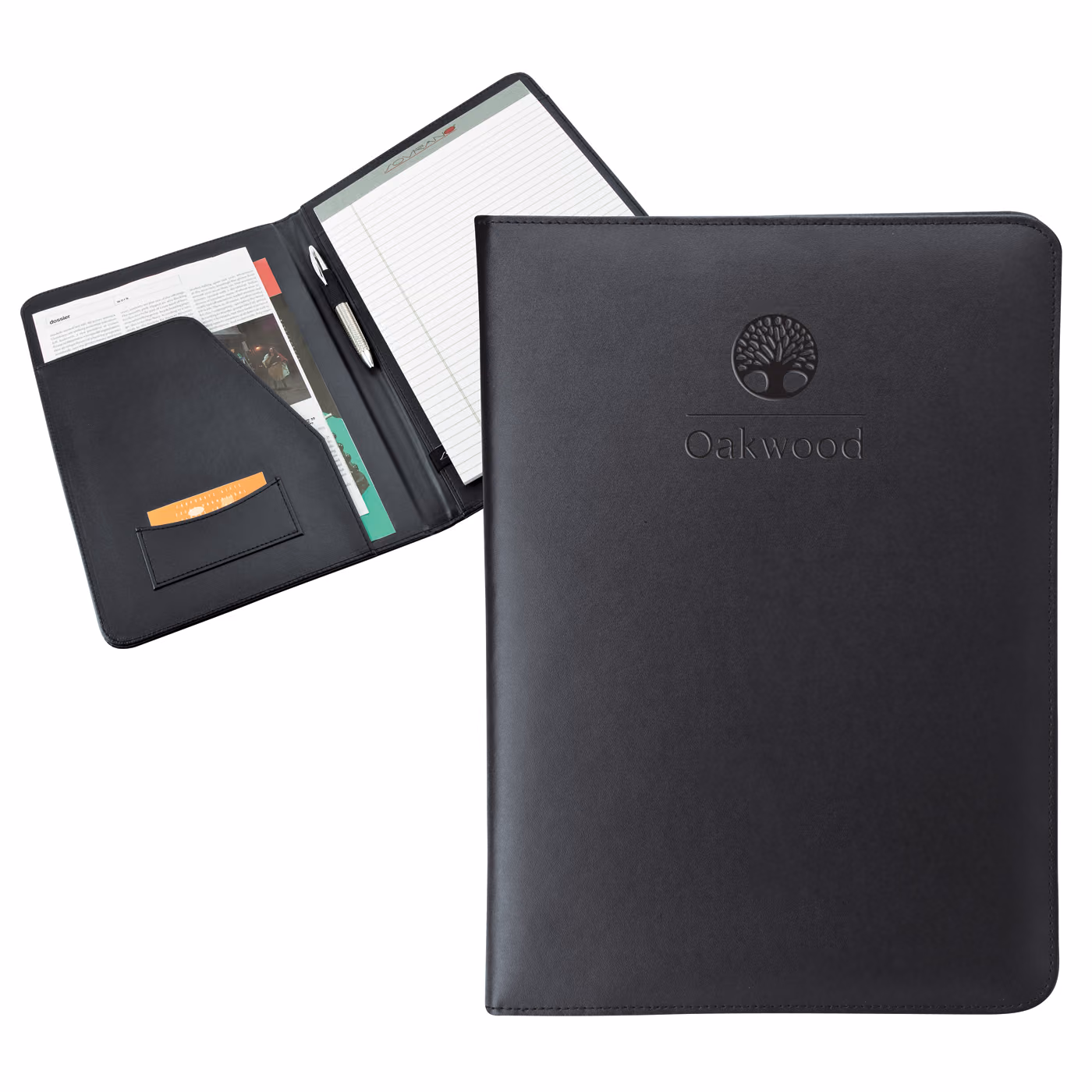 Custom Leder Leather Letter Size Padfolio