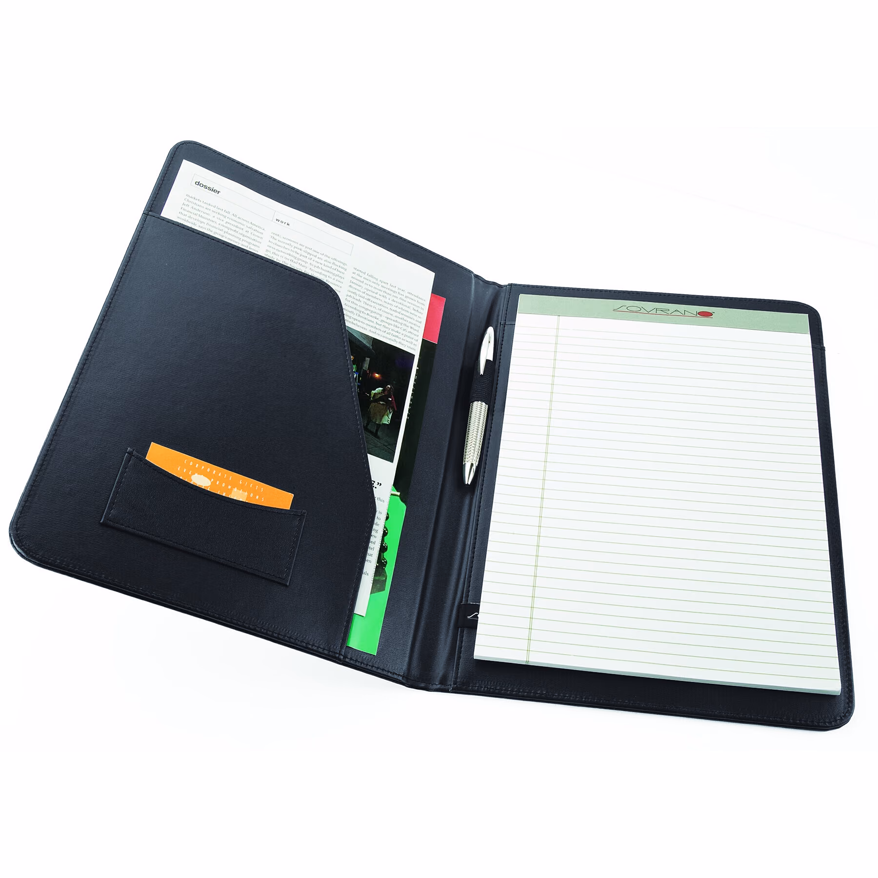 Custom Leder Leather Letter Size Padfolio