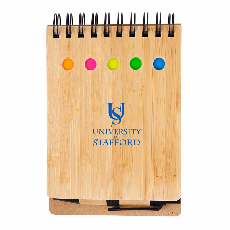 Custom Ridgecrest 3-in-1 Bamboo Jotter w/Pen