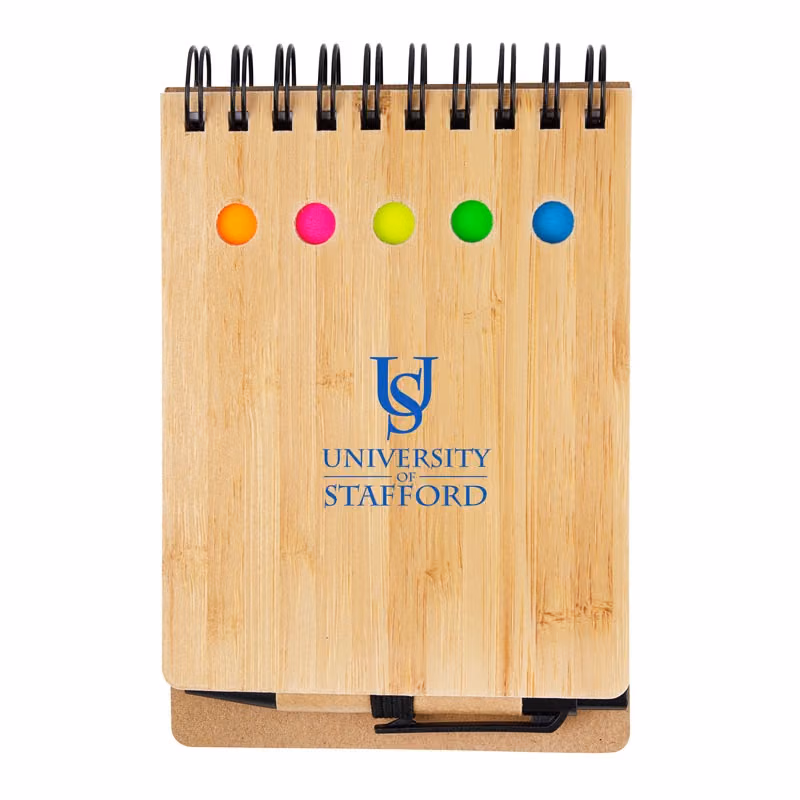 Custom Ridgecrest 3-in-1 Bamboo Jotter w/Pen