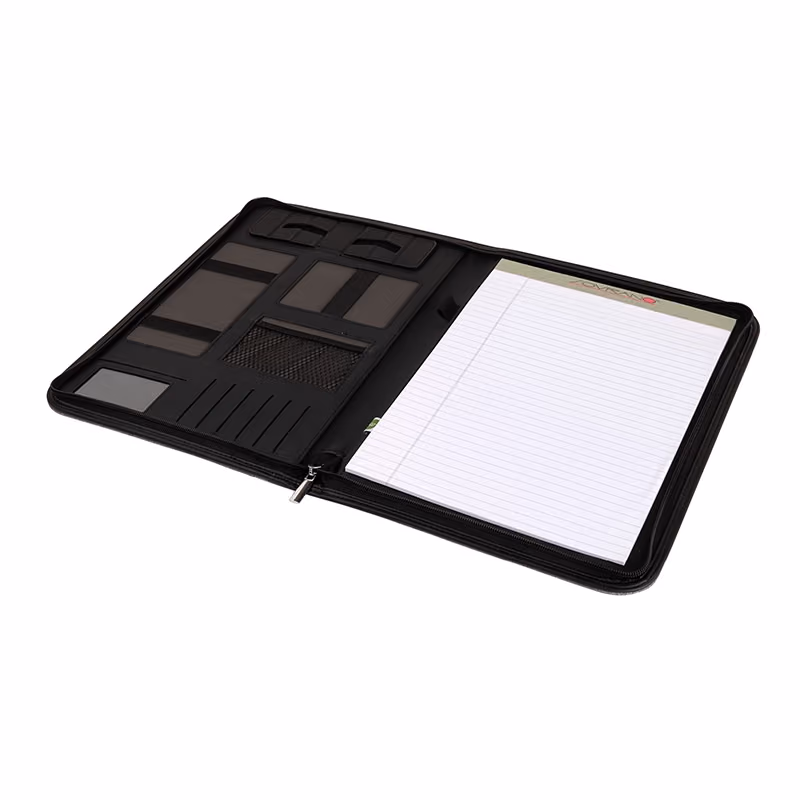 Custom Sterling RPET Zippered Letter Size Padfolio
