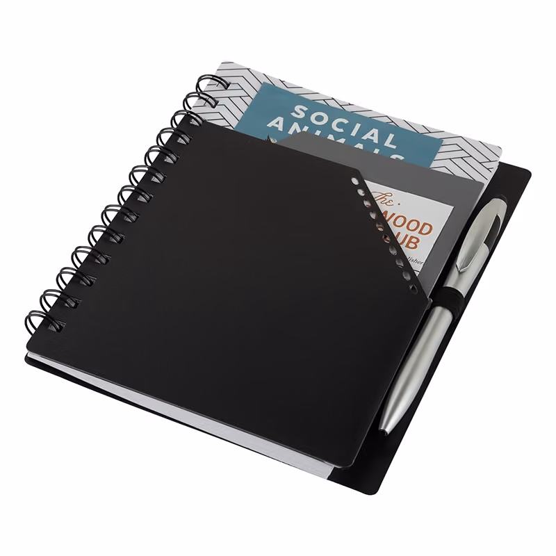 Custom Trapezoid Junior Notebook w/ Stylus Pen