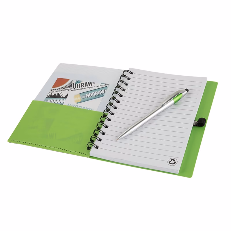 Custom Trapezoid Junior Notebook w/ Stylus Pen