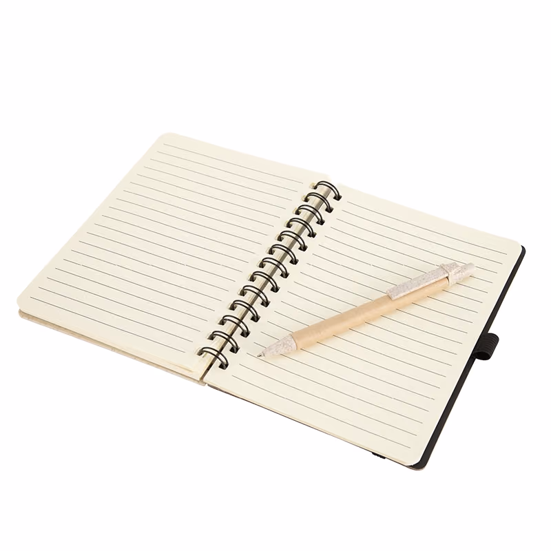 Custom Venture Junior Wheatstraw Notebook & Pen