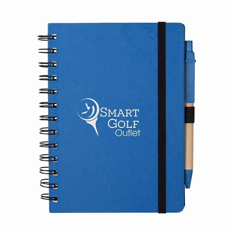 Custom Venture Junior Wheatstraw Notebook & Pen