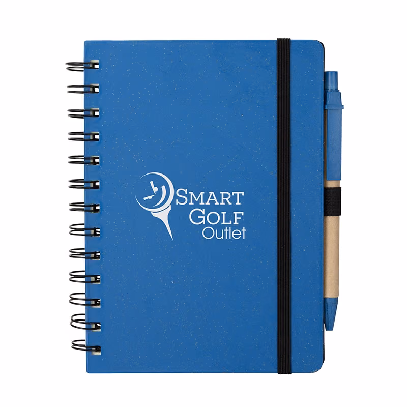 Custom Venture Junior Wheatstraw Notebook & Pen