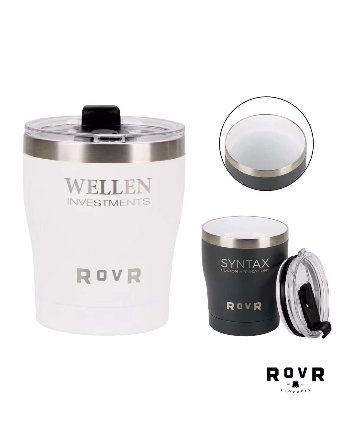 Custom RovR 12 oz. Vacuum Insulated Lowball Tumbler