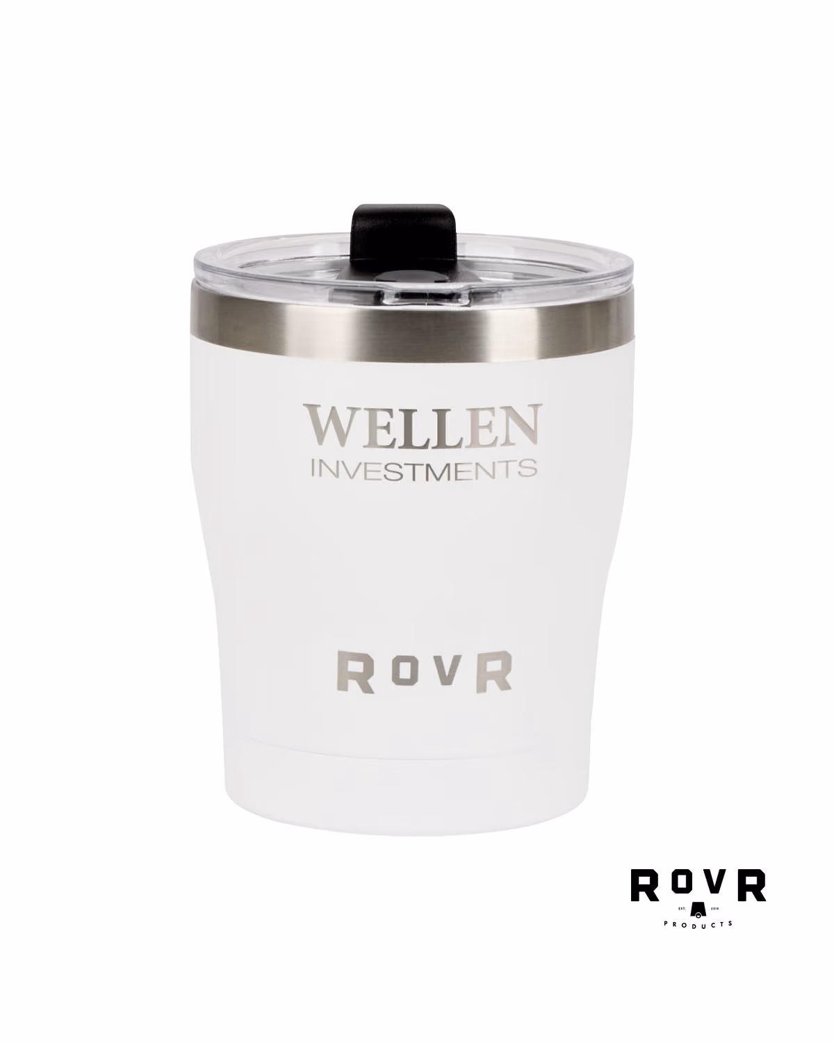 Custom RovR 12 oz. Vacuum Insulated Lowball Tumbler - White
