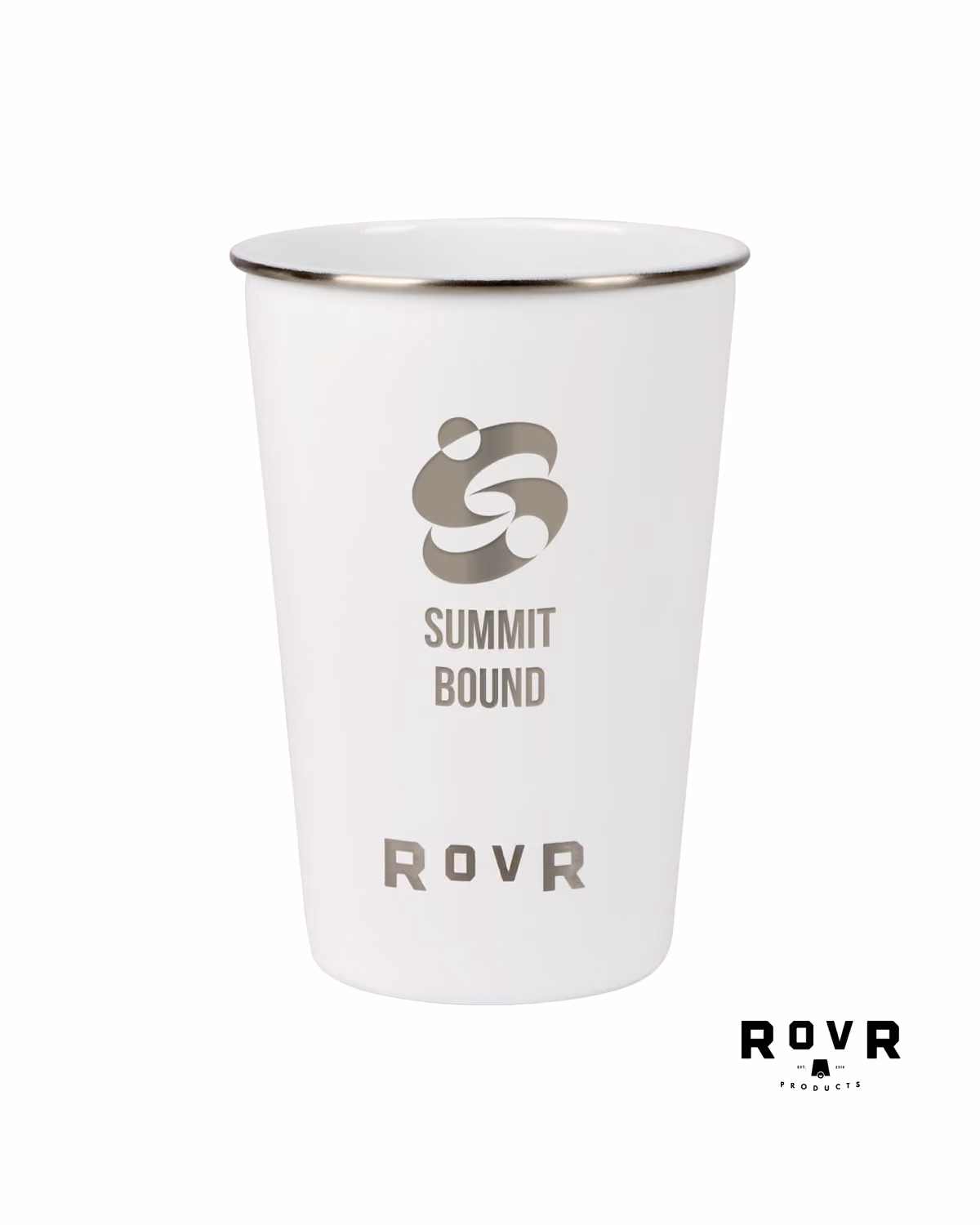 Custom RovR Pack of 4, 16 oz. Single Wall Beer Pints - White