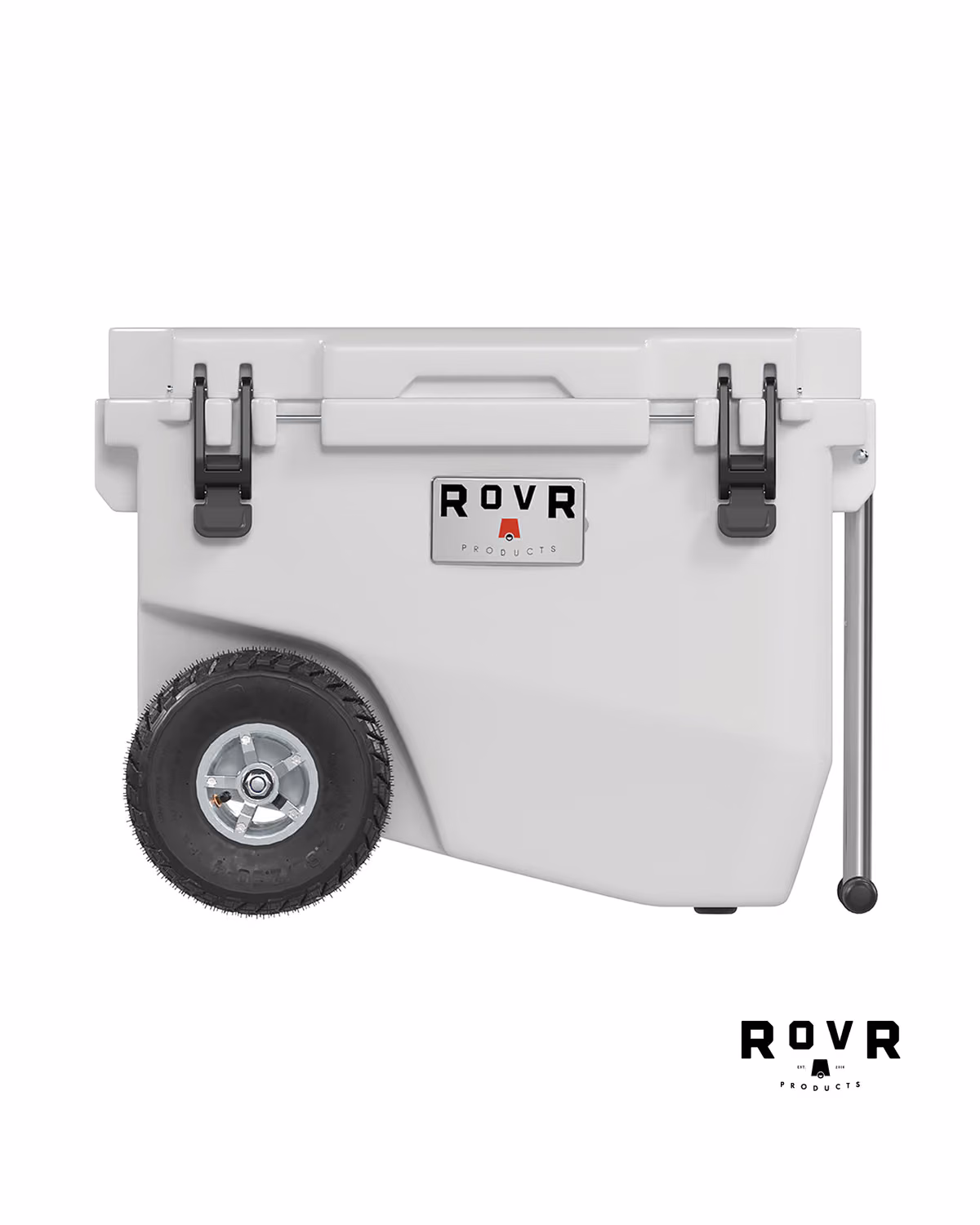 Custom RovR RollR 60qt Wheeled Hard Cooler - White