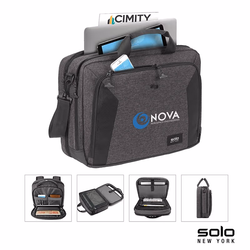 Custom Solo New York Voyage Briefcase