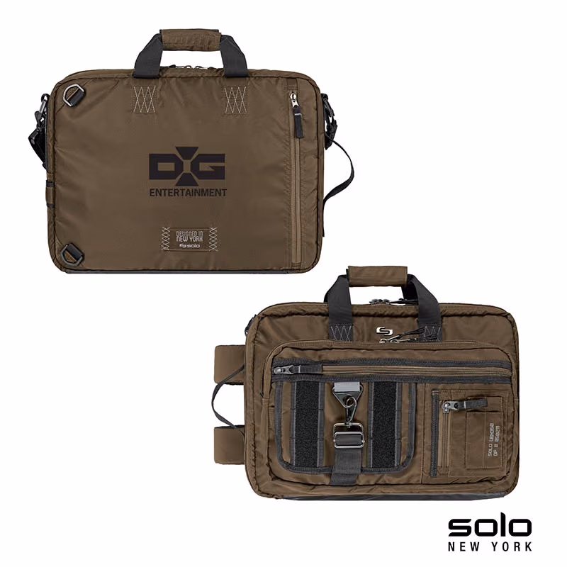 Custom Solo New York Zone Briefcase Backpack Hybrid
