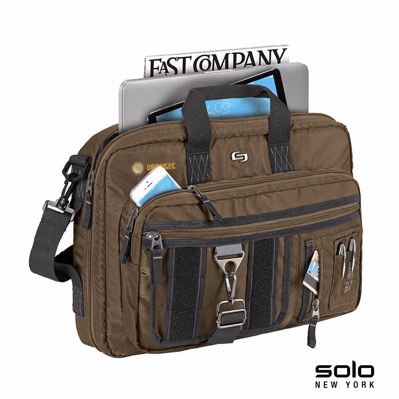 Custom Solo New York Zone Briefcase Backpack Hybrid