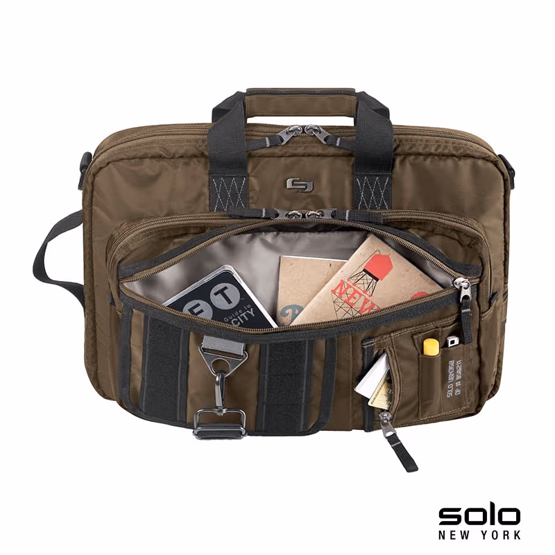 Custom Solo New York Zone Briefcase Backpack Hybrid