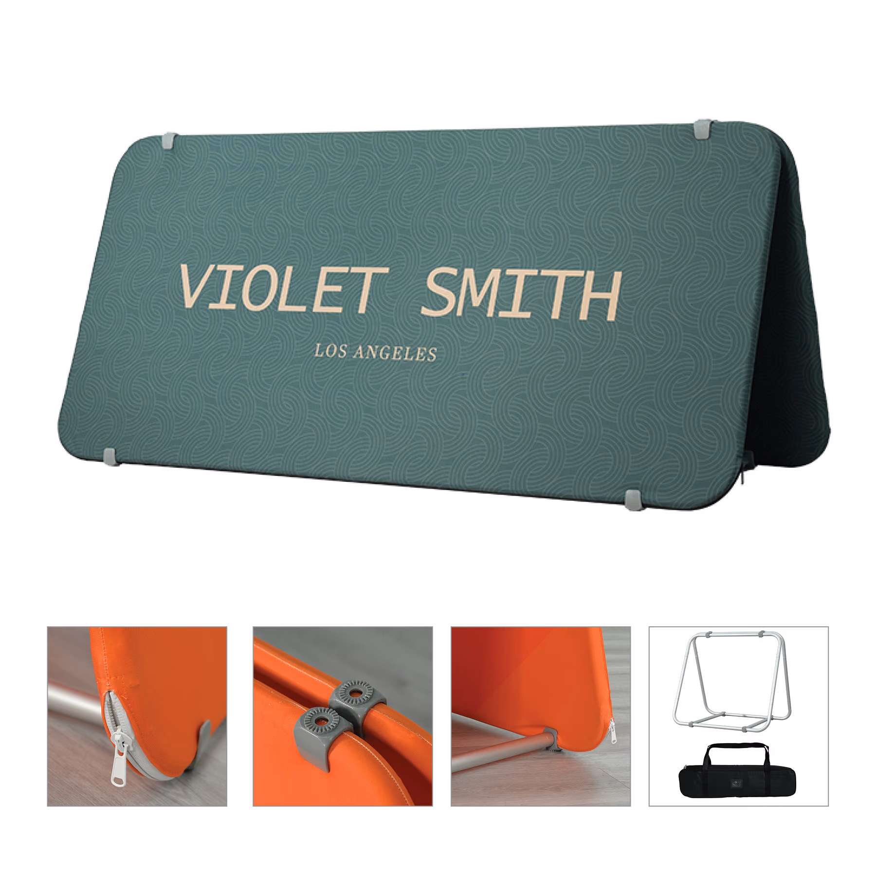 Custom DisplaySplash A-Frame Fabric Floor Sign - 78" W x 37" H