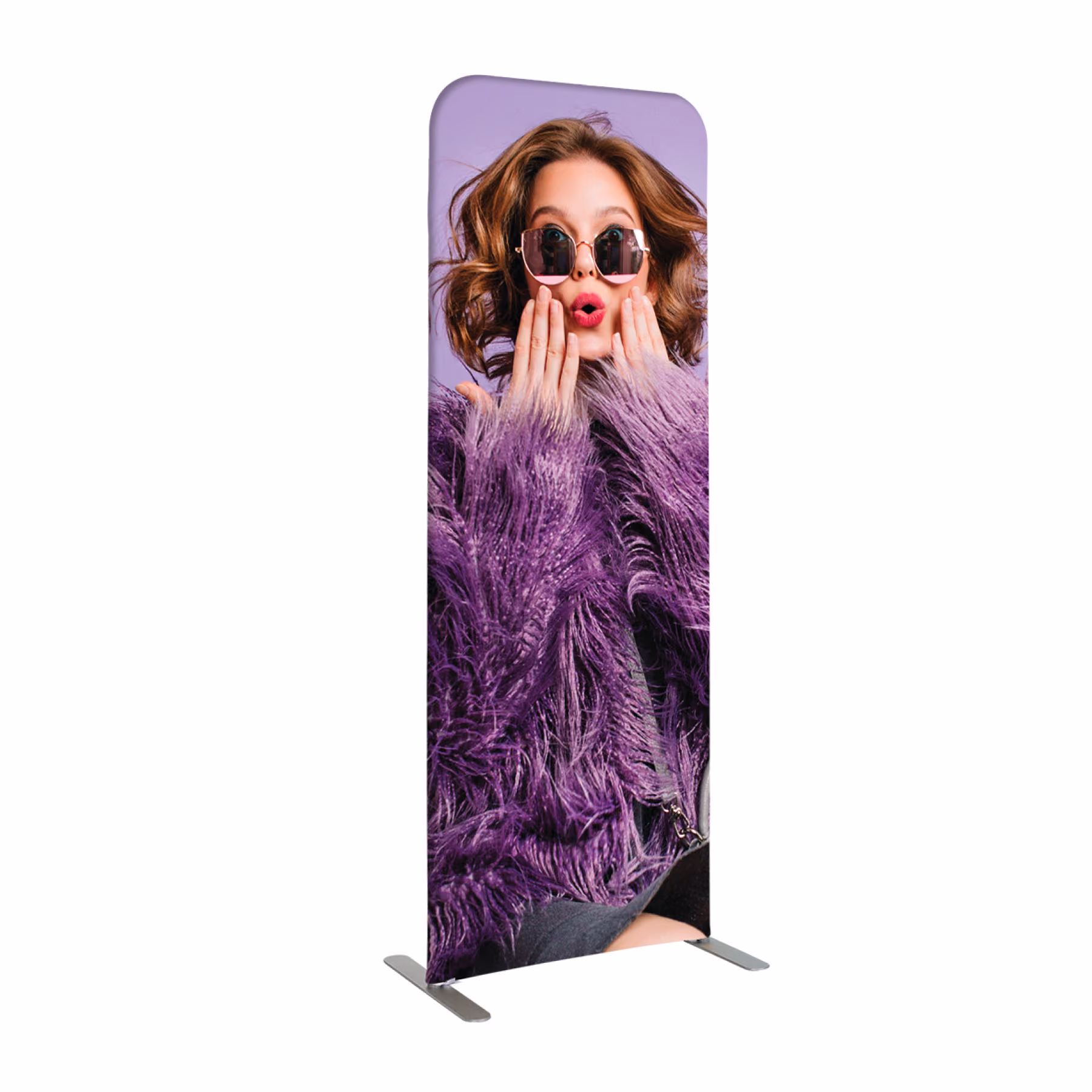 Custom DisplaySplash Double Sided Fabric Floor Banner - 31 ½" W x 89 ¾" H