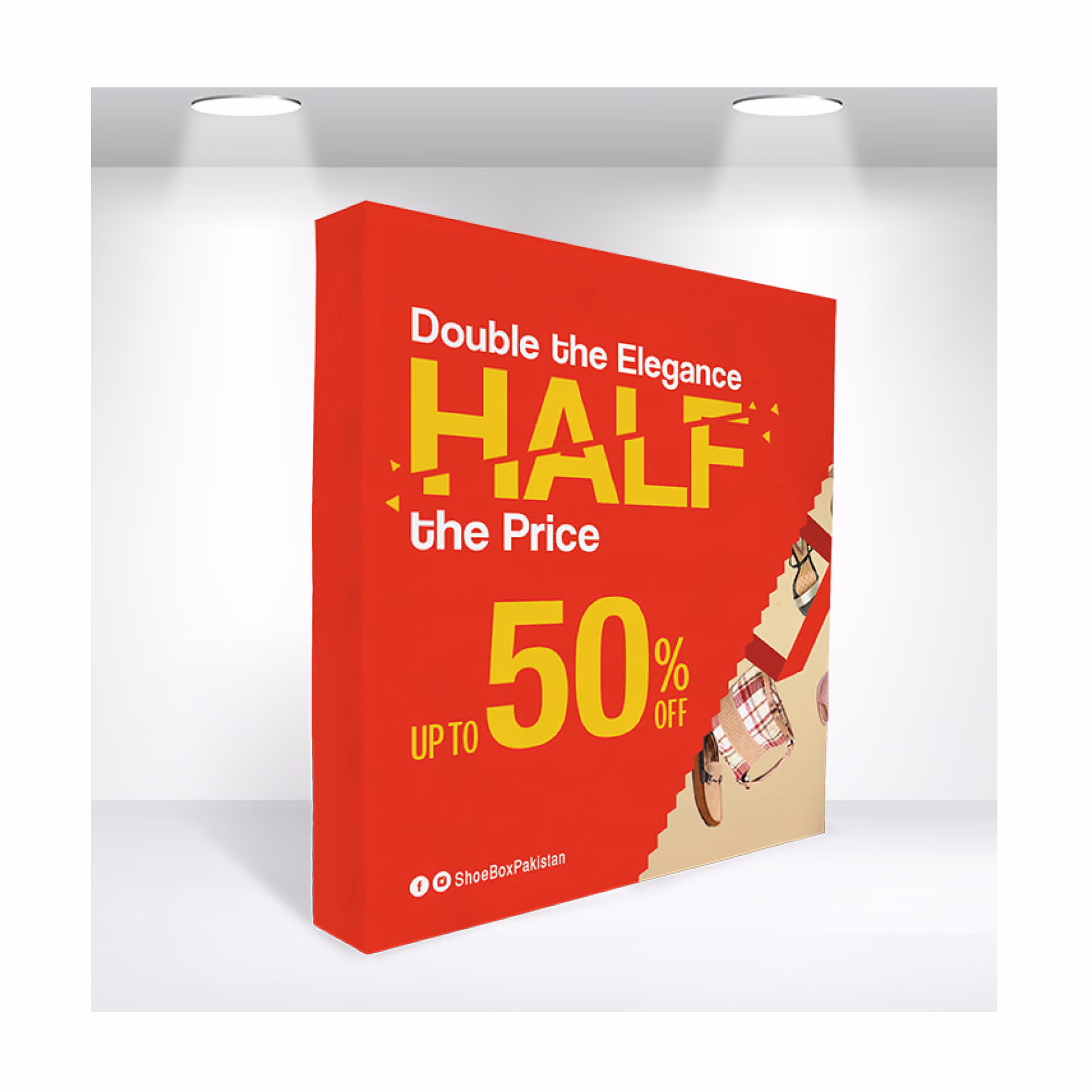Custom DisplaySplash Pop-Up Fabric Display - 7.5' W x 7.5' H