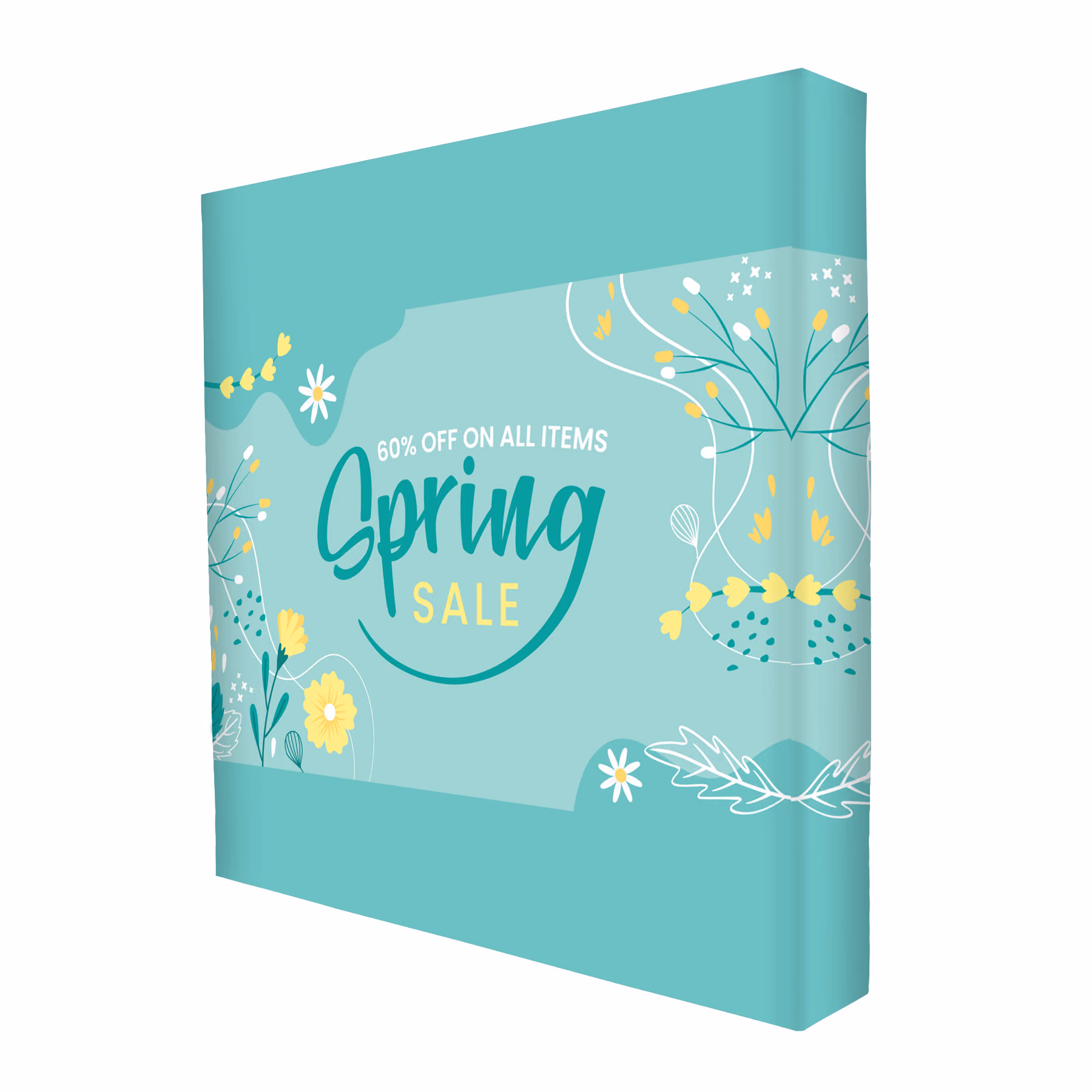 Custom DisplaySplash Pop-Up Fabric Display - 7.5' W x 7.5' H