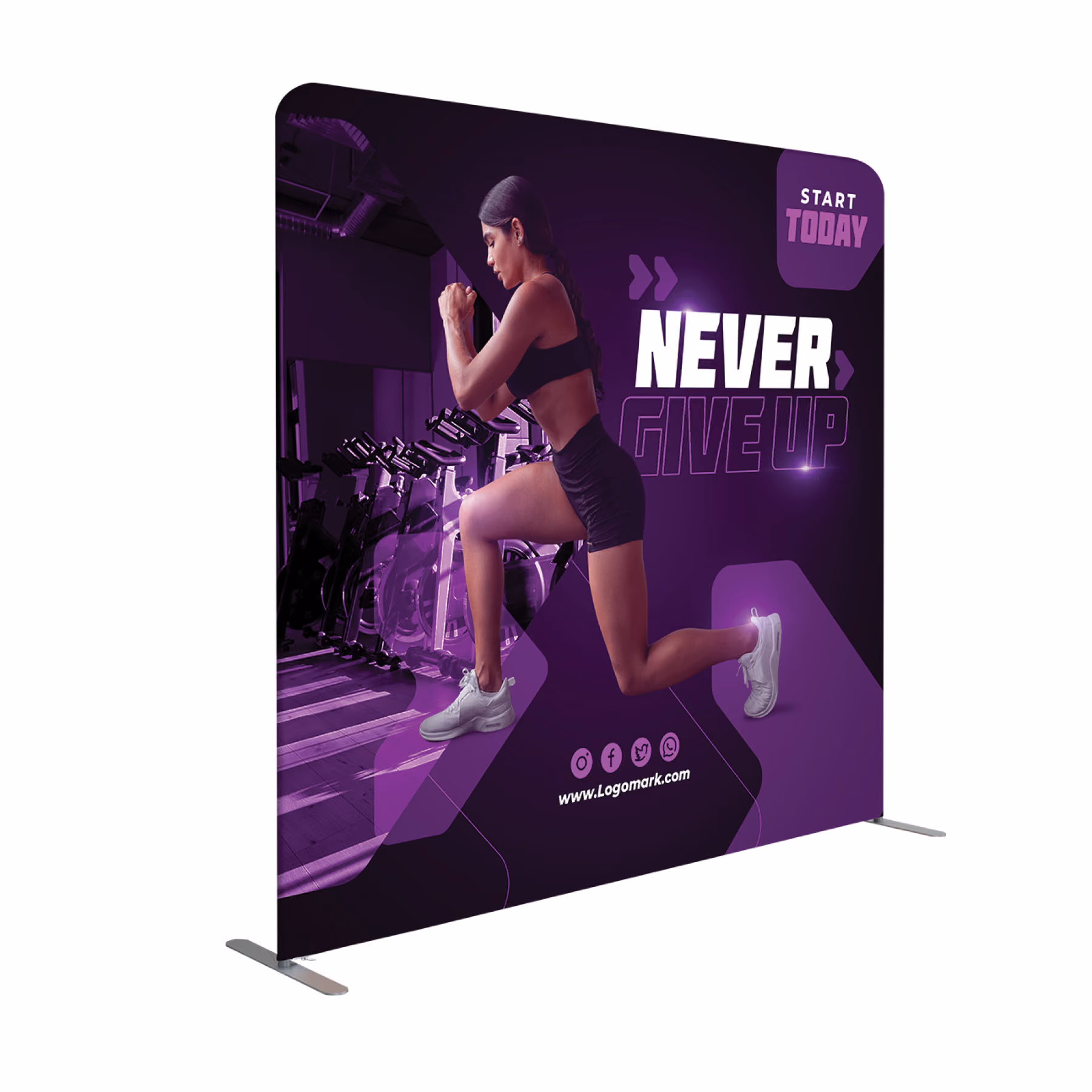 Custom DisplaySplash Tension Fabric Display - 8' W x 7.5' H