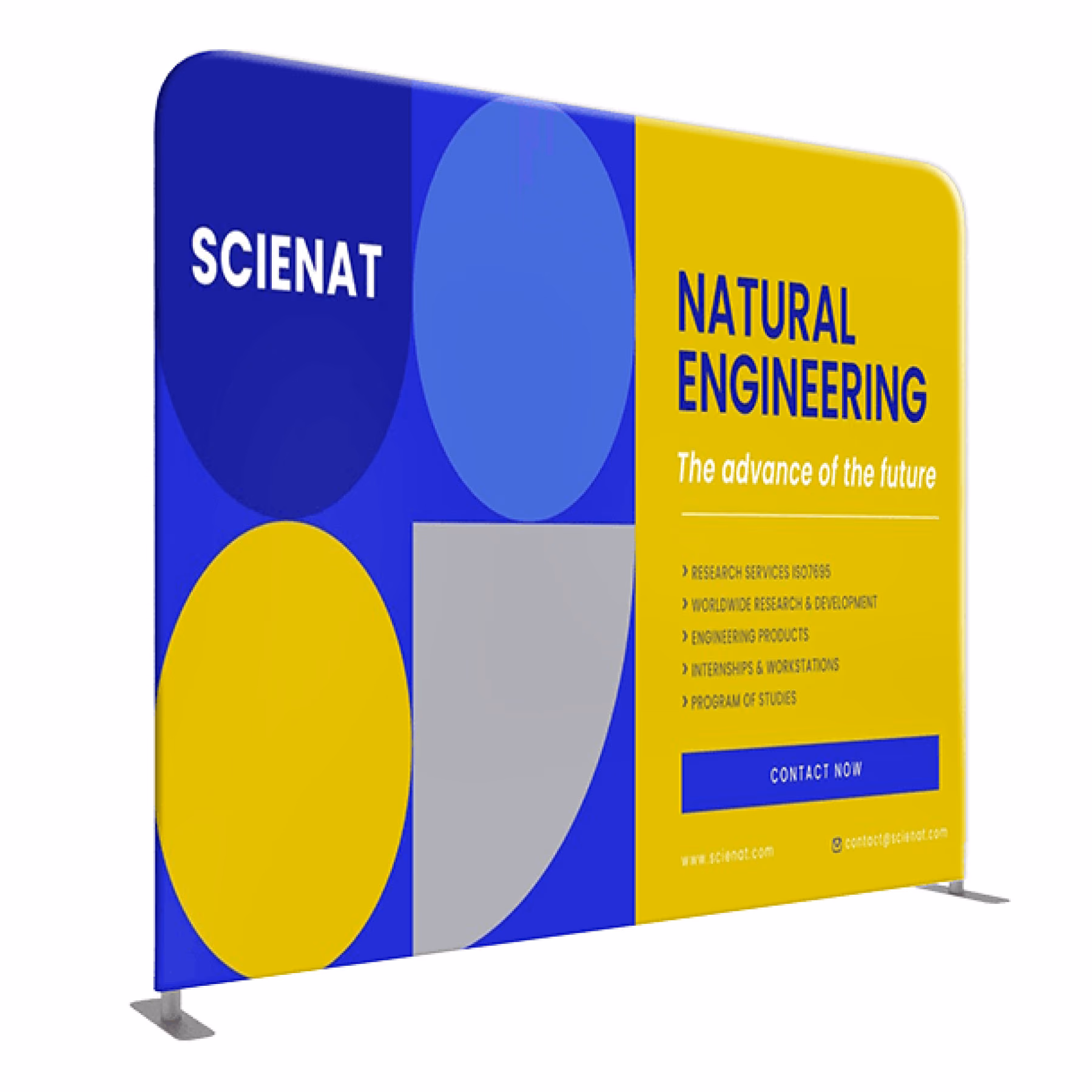 Custom DisplaySplash Tension Fabric Display - 8' W x 7.5' H
