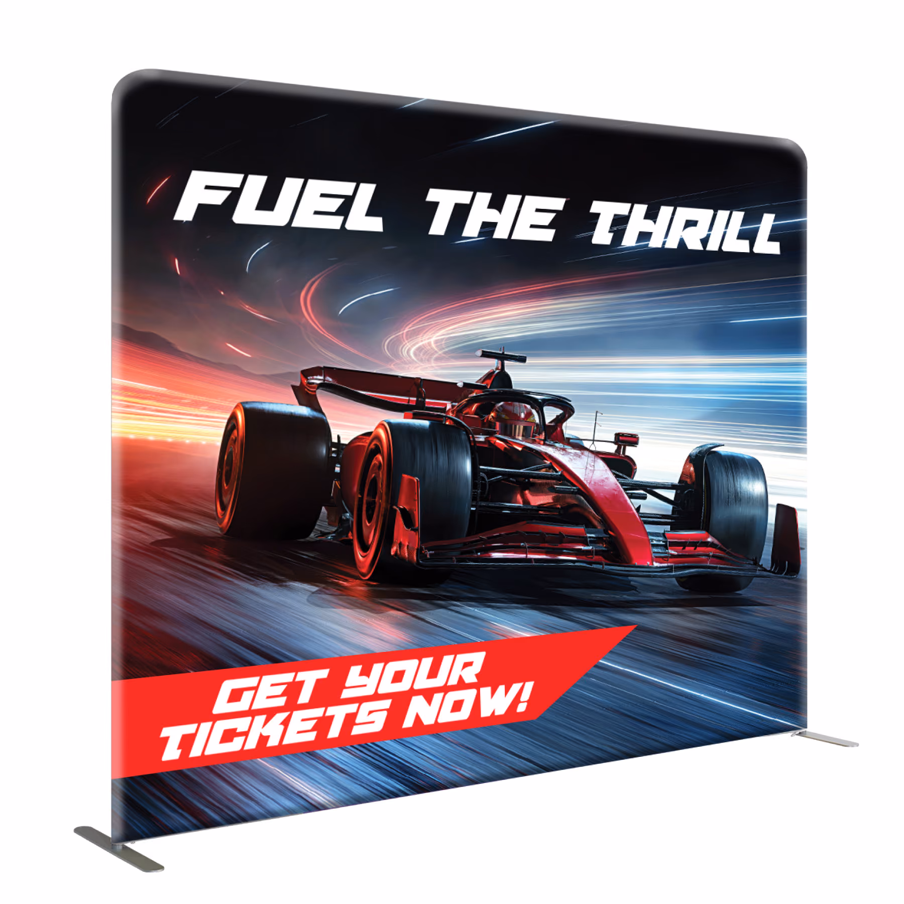 Custom DisplaySplash Tension Fabric Display - 8' W x 7.5' H