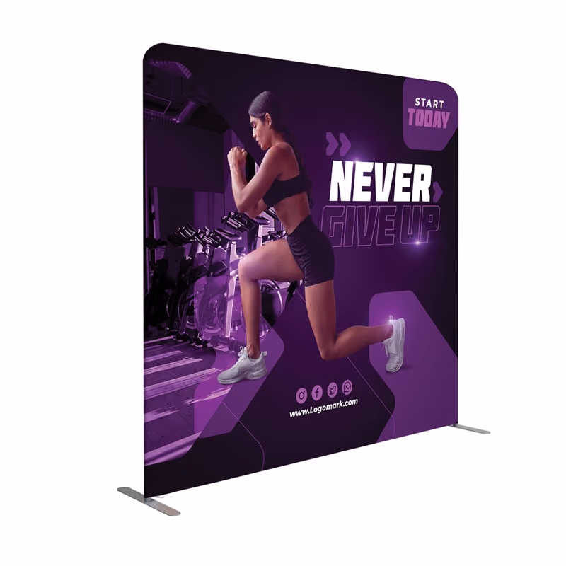 Custom DisplaySplash Tension Fabric Display - 8' W x 7.5' H