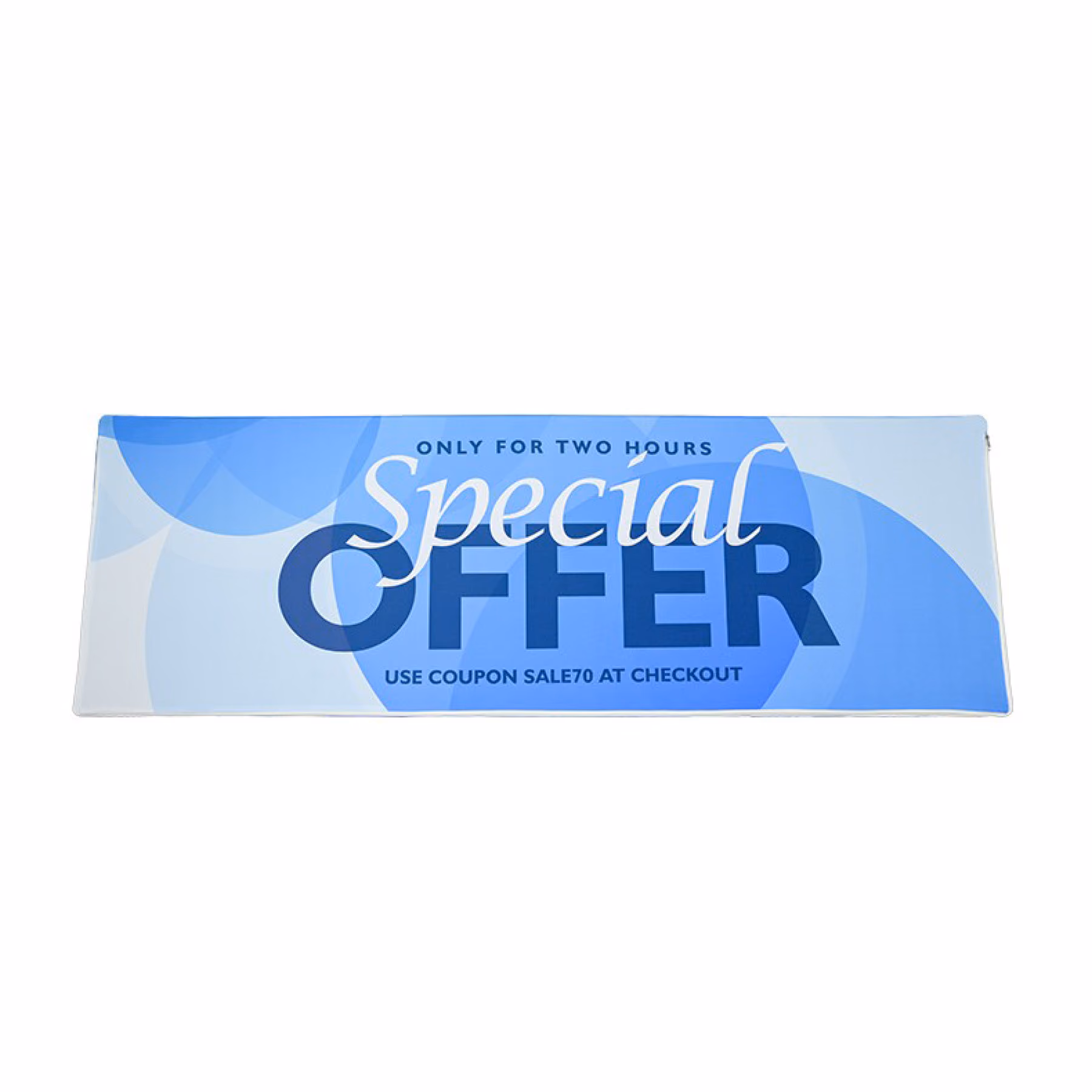 Custom DisplaySplash Triangular Fabric Floor Sign - 78" W x 39" H