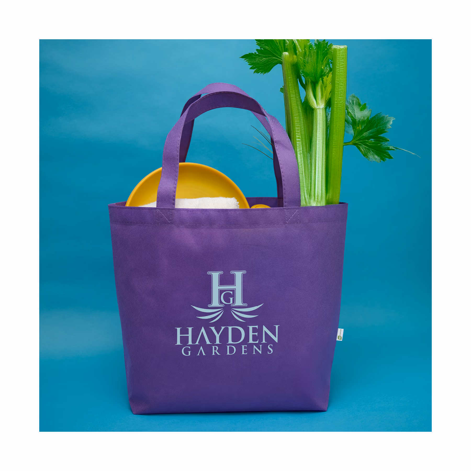 Custom Naomi Non-Woven Recycled Gussetted Tote Bag