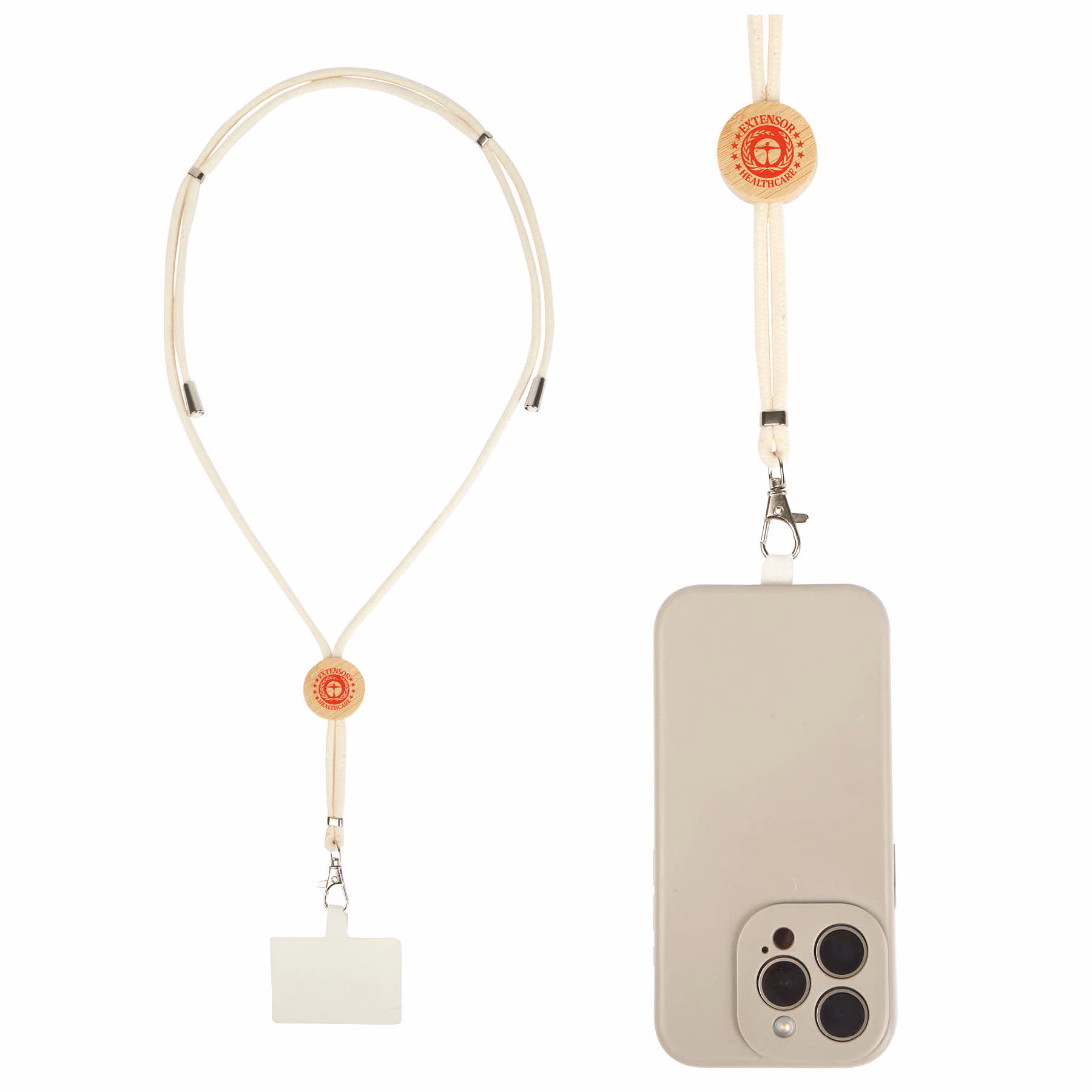 Custom Wheaton Cotton & Bamboo Phone Lanyard