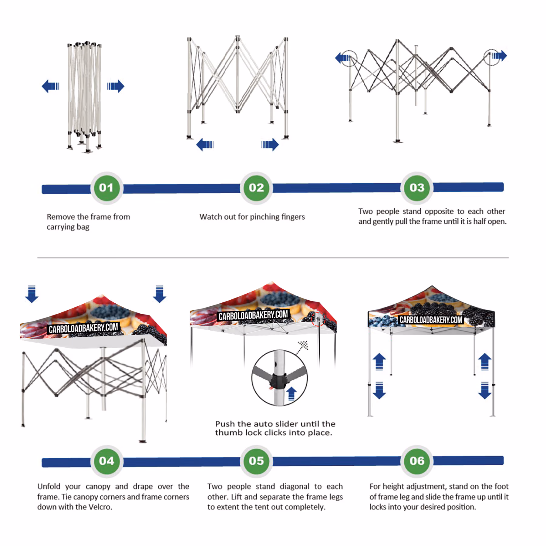 Custom DisplaySplash 10' x 10' Tent Top & Frame