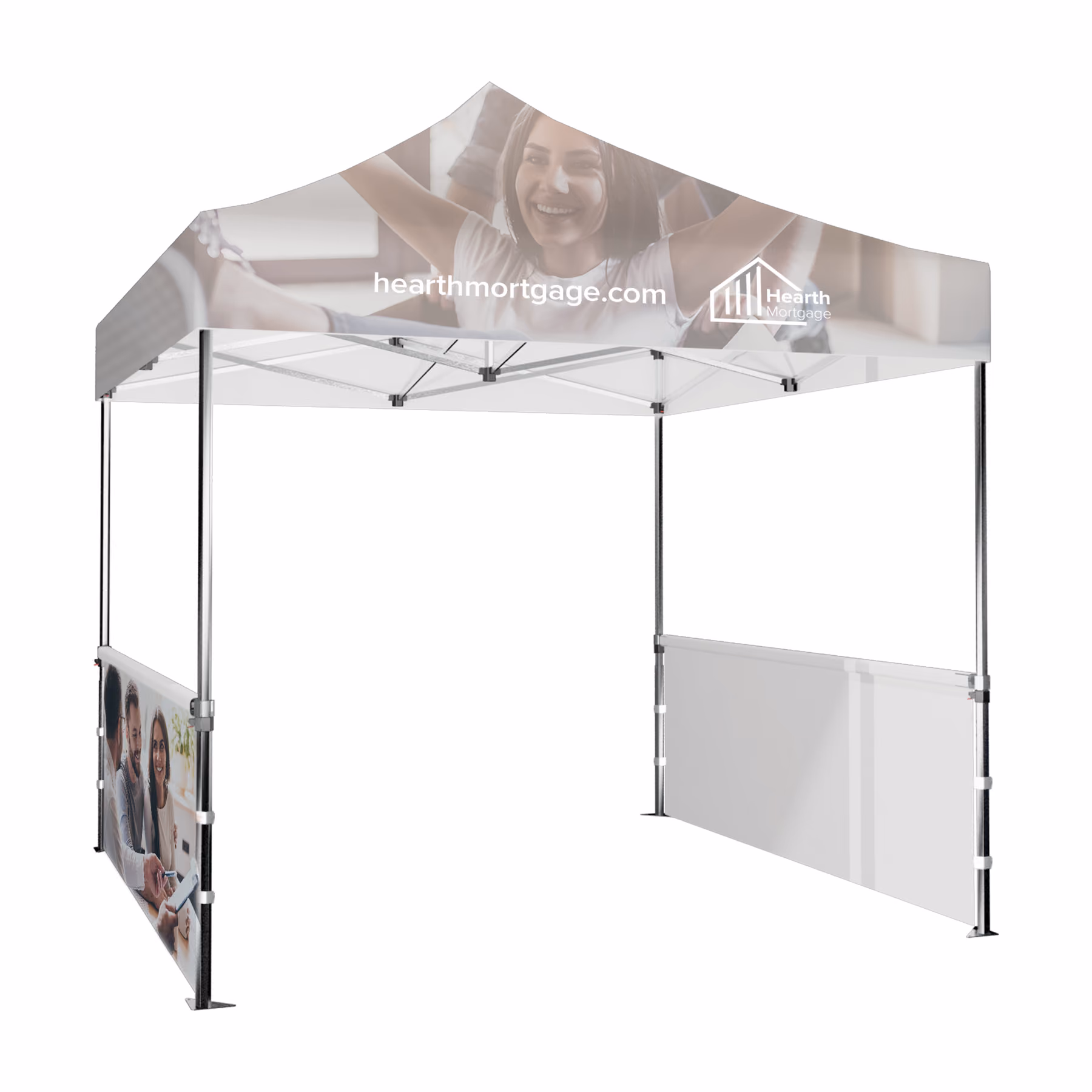 Custom DisplaySplash 10' x 3' Single-Sided Tent Wall, 2pc Set