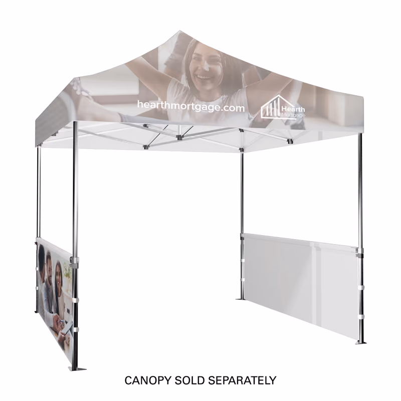 Custom DisplaySplash 10' x 3' Single-Sided Tent Wall, 2pc Set
