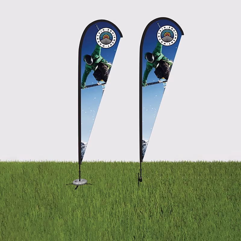 Custom DisplaySplash 13' Single-Sided Custom Teardrop Flag