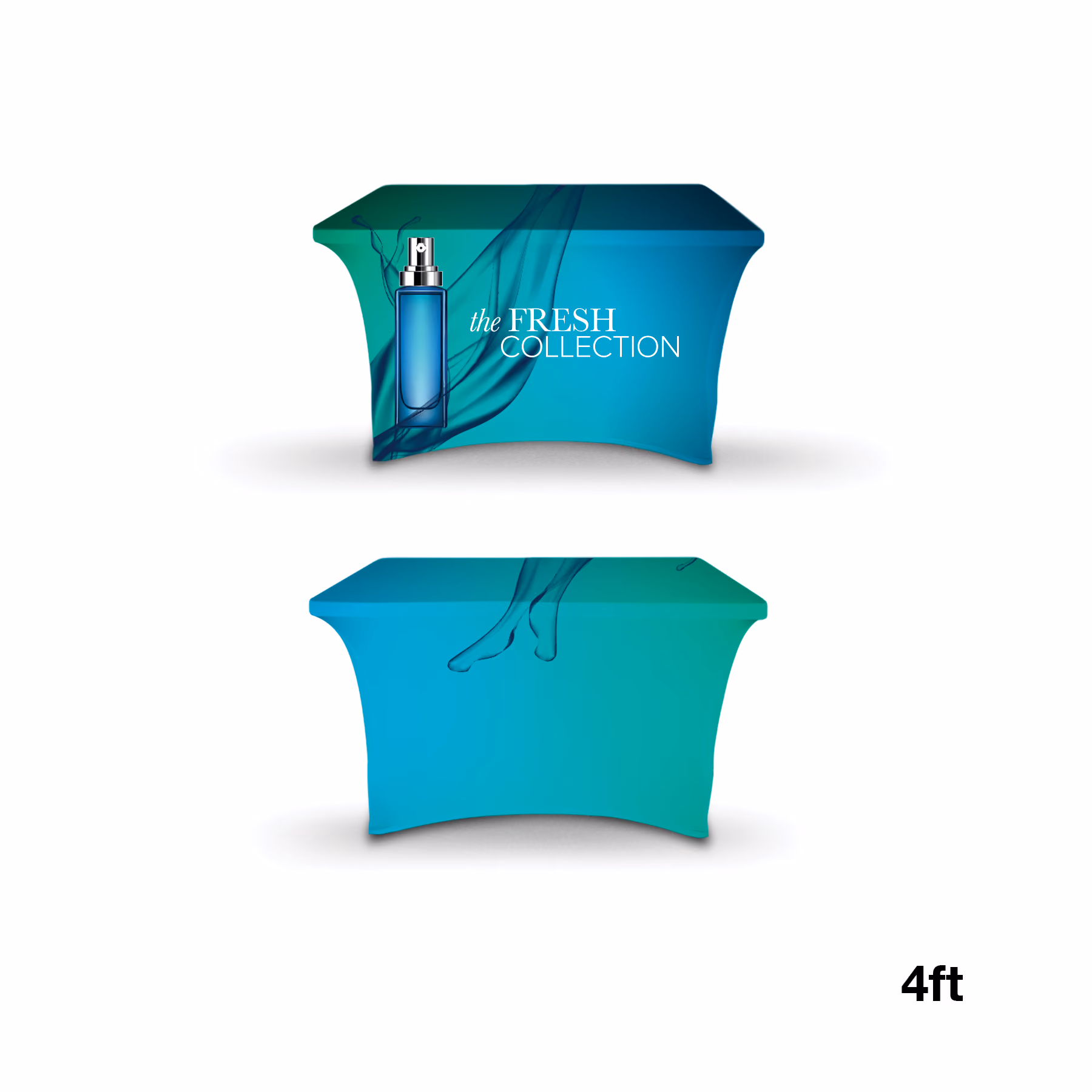 Custom DisplaySplash 4' Stretch Table Cover