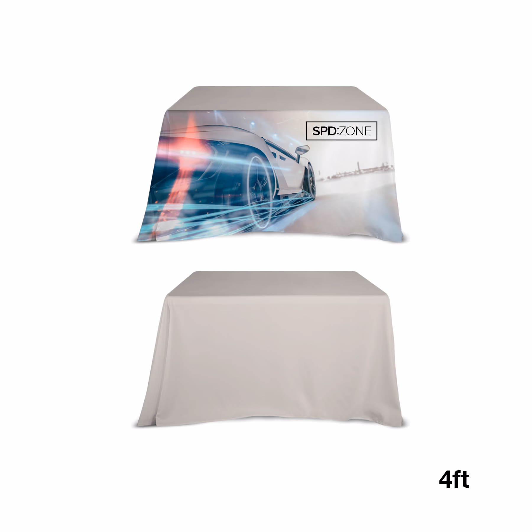 Custom DisplaySplash 4' Table Throw