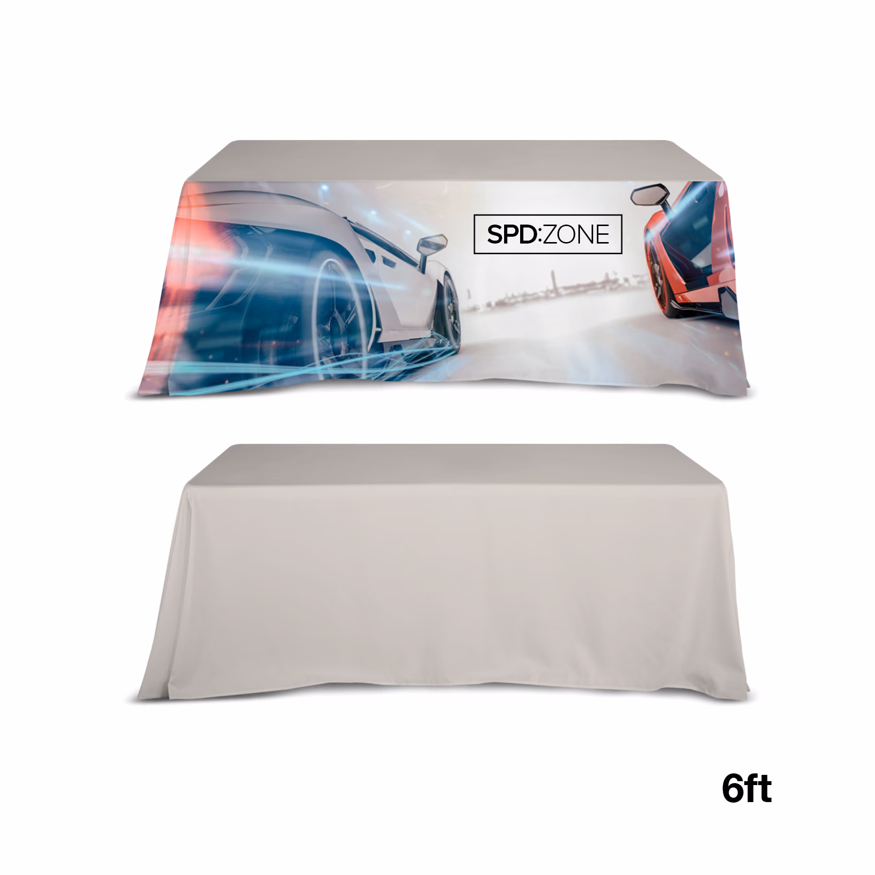 Custom DisplaySplash 6' Table Throw