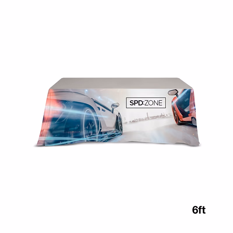 Custom DisplaySplash 6' Table Throw